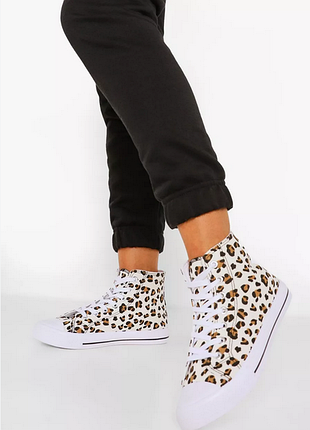 Sale🔥 крутые кеды от boohoo англия р.37 леопарды ;)
