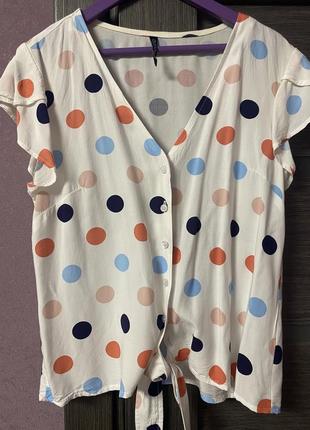 Блуза в горошок