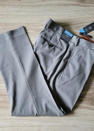 Marks & spencer m&s розмір w36"/91 см l 29"/74 см l-xl чоловічі штани брюки світло-сірі1 фото