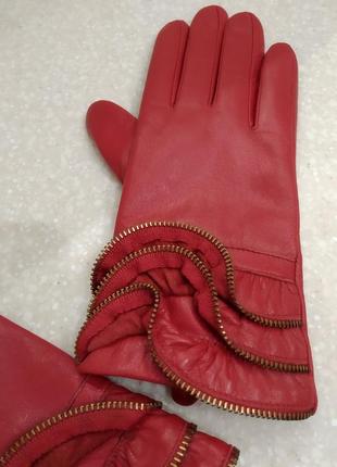 Кожаные перчатки.4 фото