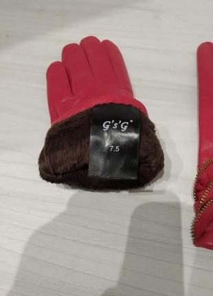 Кожаные перчатки.7 фото
