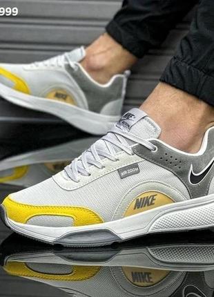 Кроссовки nike air zoom grey yellow