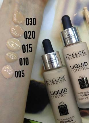 Лёгкая жидкая тональная  основа liquid control hd7 фото