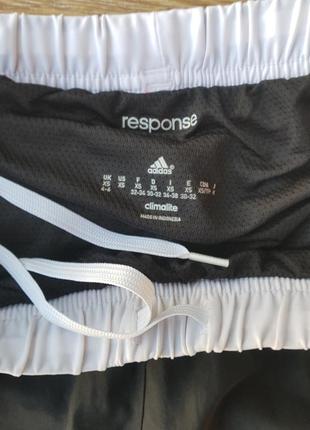 Adidas climalite response розмір xs-s-m спортивні жіночі шорти чорні білі9 фото