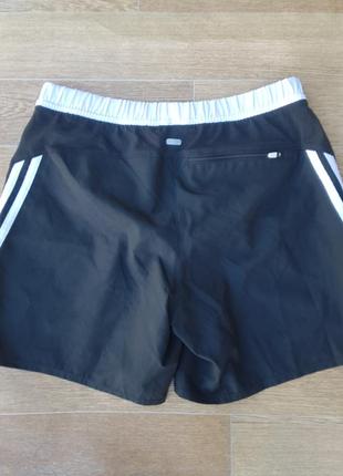 Adidas climalite response размер xs-s-m спортивные женские шорты черные белые4 фото