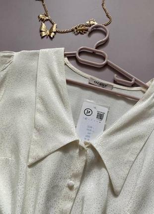 Невероятная блуза цвета айвори блуза вискоза с красивым воротничком3 фото