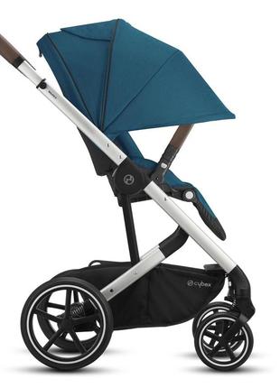 Візок balios s lux - silver cybex, river blue2 фото