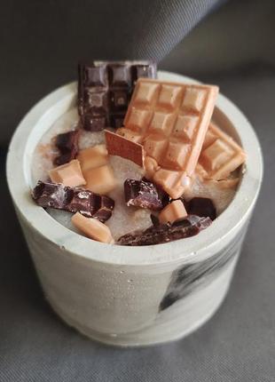 Свічка з ароматом карамелі та шоколад 🍫