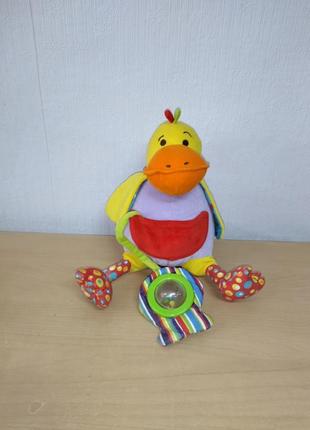 Мягкая утка, развивающая игрушка для малышей