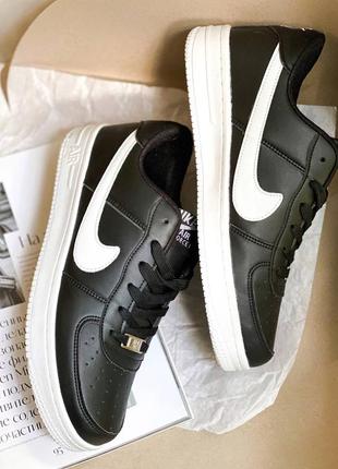 Топ замовлень — кроссовки в стиле nike air force black white sole🔥❗️2 фото