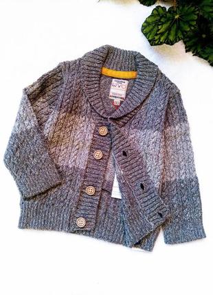 Кардиган для хлопчика, светр, кофта, піджачок, підзак в'язаний фірмовий польща
