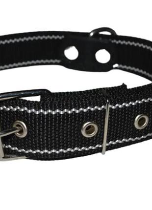 Нашийник капроновий (подвійний) ширина 20 мм. довжина 26-37 см чорний