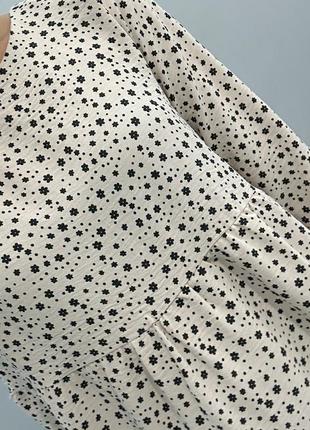 Жіноча коротка сукня вільна зелена чорна бежева синя з узором весняна літня4 фото