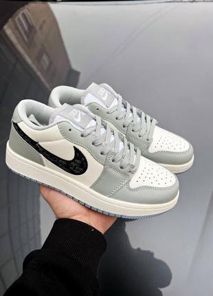 Топ замовлень — кроссовки в стиле nike air jordan 1 low gray dior 🔝