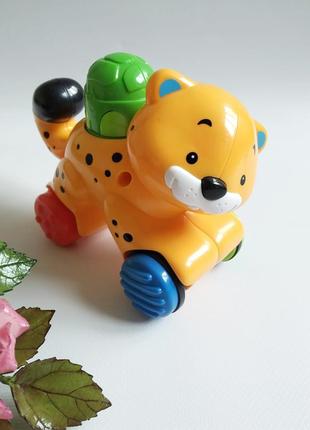 Инерционная игрушка-каталка fisher price тигрёнок