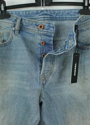 Шикарные оригинальные джинсы diesel buster vintage effect regular slim tapered2 фото