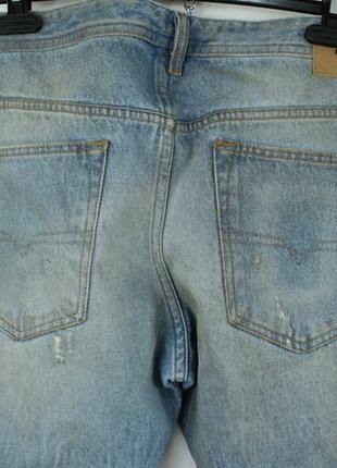 Шикарные оригинальные джинсы diesel buster vintage effect regular slim tapered5 фото