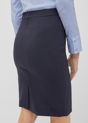 Hugo boss классическая шерстяная юбка, р.1 фото