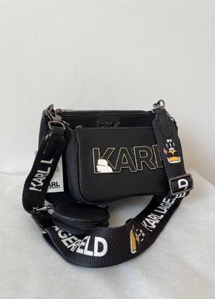 Сумка кросс боди в стиле karl lagerfeld2 фото