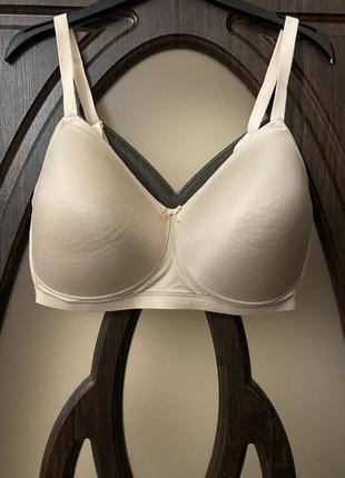 Шикарный, базарный, бюстгальтер, без косточек, телесного цвета, без косточек, от бренда: m&amp;s 👌