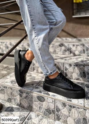 ❤️ шикарные кожаные кеды