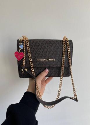 Жіноча сумка в стилі michael kors крос боді через плече