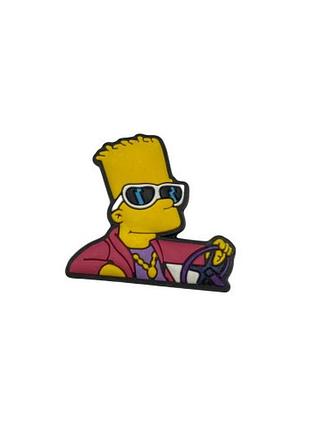 Джиббитс джибы украшения пины значки для кроксов сабо jibbitz simpcon family crocs charms симпсон барт