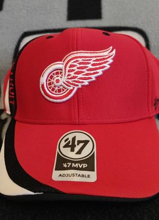 💯🏒🥅 оригінал. бейсболка '47 brand x detroit red wings.7 фото