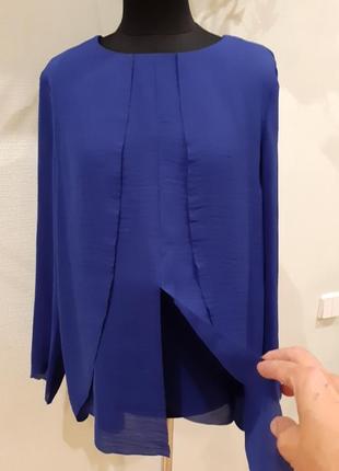 Ярко синяя легкая блуза кофта cos раз.40-423 фото