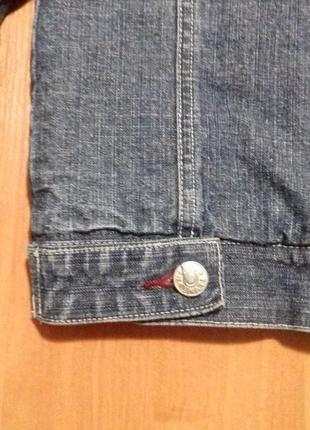 Демисезонная джинсовая куртка для мальчика 5-6 лет.7 фото