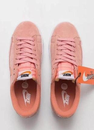 Кроссовки nike blazer low surfaces "light lavender leather"1 фото