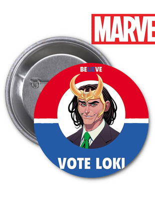 Значок marvel loki марвел локи