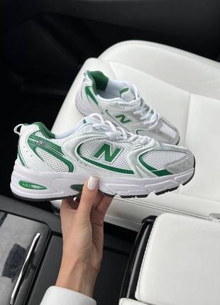 Кроссовки кроссы develанс new balance 530 silver green