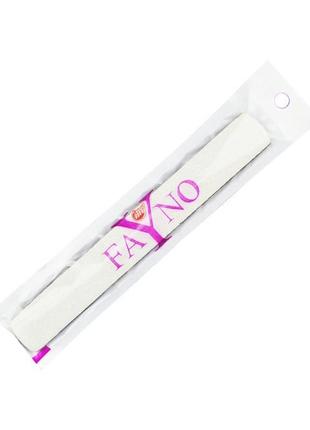 Пілка для нігтів fayno 100/100 з обробленім краєм, пилка для манікюру.