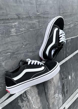 Женские кеды vans old skool black white2 фото