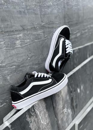 Женские кеды vans old skool black white5 фото