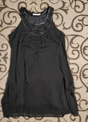Платье, длинная туника с украшением на груди6 фото