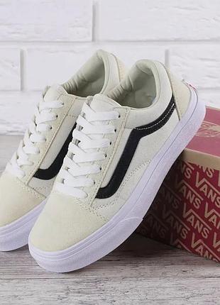 Кеди жіночі замшеві vans old skool лимонні