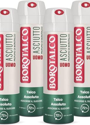 Новинка! спрей - дезодорант бороталько мужской borotalco  uomo spray asciutto, италия