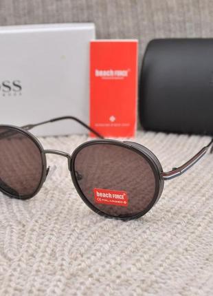 Фірмові сонцезахисні круглі окуляри з шорою beach force polarized bf3088p