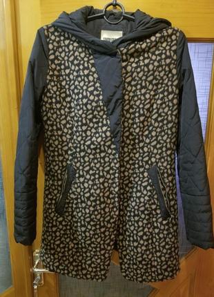 Стеганное пальто куртка тренч