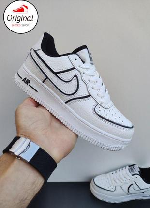 Жіночі кросівки nike air force 1 07 white/black1 фото