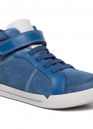 Шкіряні черевики clarks emery beat blue