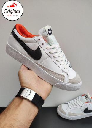 Чоловічі кросівки nike blazer low white/orange