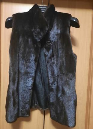 Норковая жилетка, норка жилет blackglama