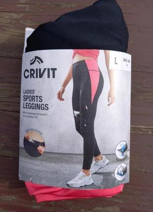 14-16 crivit потрясающие функциональные спортивные леггинсы, лосины для фитнеса, бега, спортзала8 фото