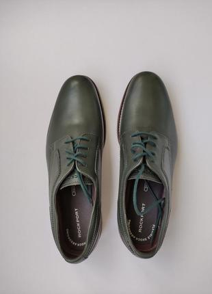 Шкіряні чоловічі оксфорди rockport  wyat plain toe1 фото