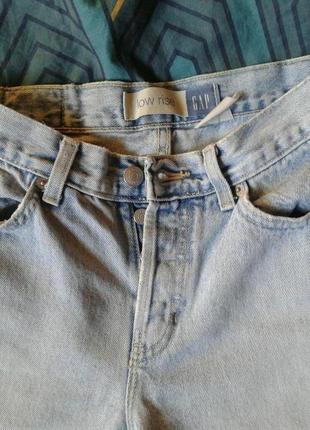Голубые плотные джинсы2 фото