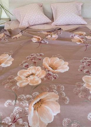 Цветочный принт постельное белье