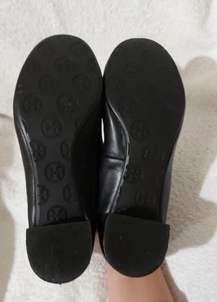 Туфли на каблуке tory burch 39p черные кожа5 фото
